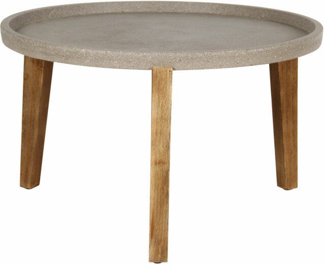 Pöytä Home4you Sandstone Ø73 cm harmaa/ruskea