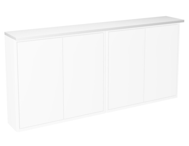 Pöytälevy Gustavsberg Graphic 1200x200mm valaistuksella valkoinen
