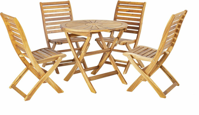 Pöytäryhmä Home4you Cherry pöytä + 4 tuolia (2 tuolia käsinojilla)