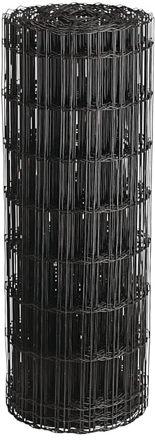 Puutarha-aita Hortus, 5x10cm, 1x25m, 0% PVC, musta