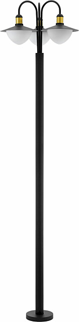 Pylväsvalaisin Eglo Sirmione 220 cm 3-osainen musta/kulta