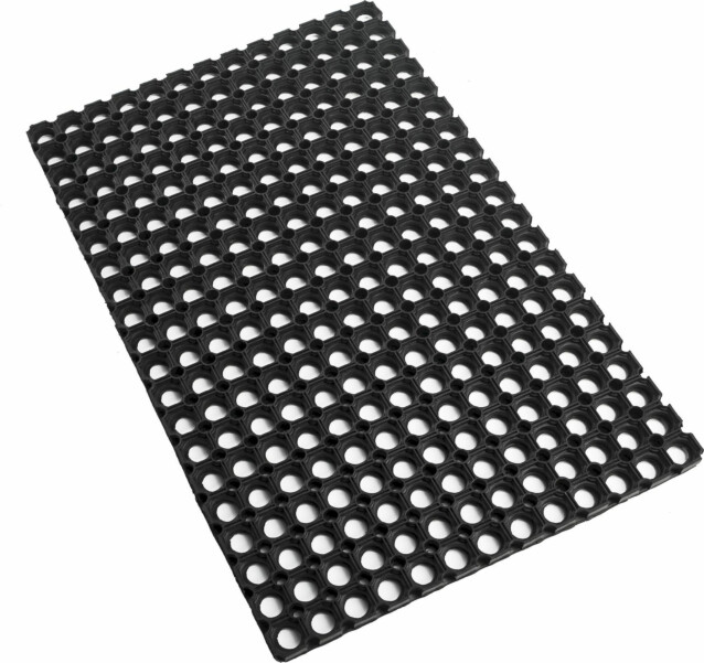 Rengasmatto Domino 50x80 cm musta