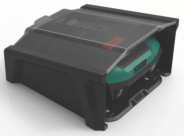 Robottiruohonleikkurin talli Bosch Indego 350/400 -leikkureille
