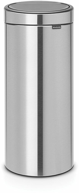 Roska-astia Brabantia Touch Bin, 30L, Matt Steel Fingerprint Proof