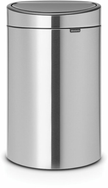 Roska-astia Brabantia Touch Bin, 40L, Matt Steel