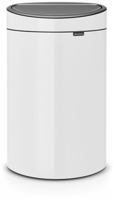 Roska-astia Brabantia Touch Bin, 40L, White
