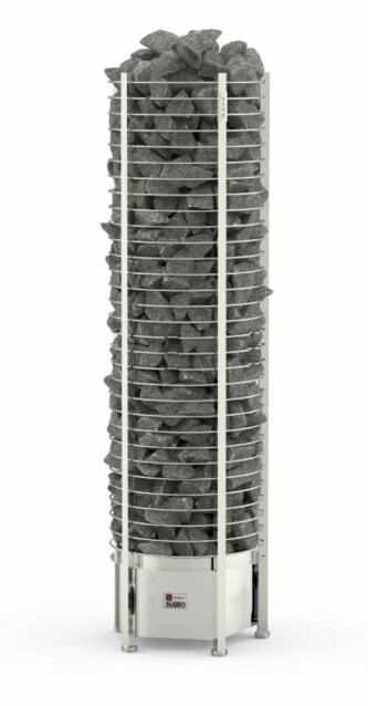 Sähkökiuas Sawo Round Tower 8 kW (7-14 m³) erillinen ohjauskeskus