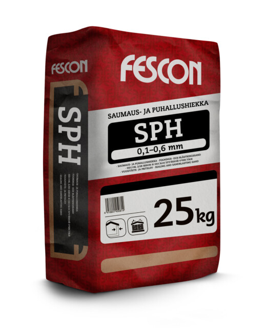Saumaus- ja puhallushiekka Fescon SPH 0,1-0,6 mm 25 kg