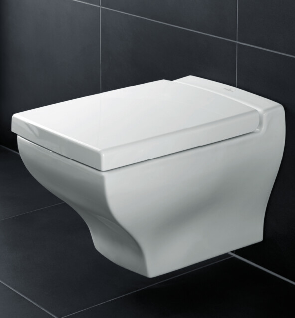 Seinä-WC Ceramicplus-pinnoitteella Villeroy & Boch La Belle 5627 385x585 mm Valkoinen Alpin