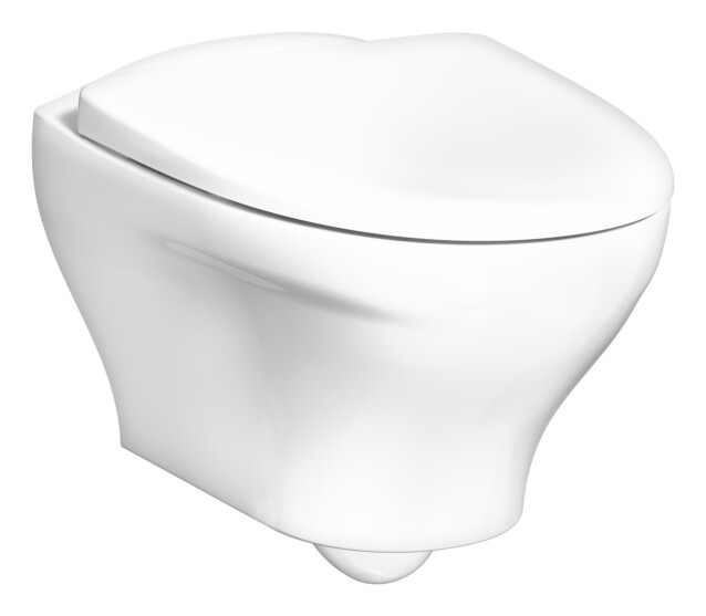 Seinä-WC Gustavsberg Estetic 8330, Hygienic Flush, C+, Soft Close, valkoinen
