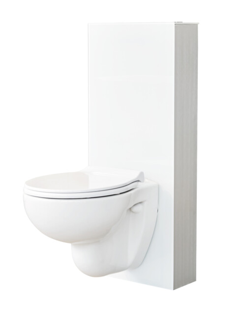 Seinä WC -moduuli Svedbergs 90424 S-lukko valkoinen lasi 120 mm