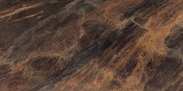 Seinälaatta Caisla Luxury Copper Grace 600x600 mm ruskea/kulta