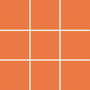 Seinälaatta Pukkila Pro Technic Color Orange kiiltävä sileä 97x97 mm