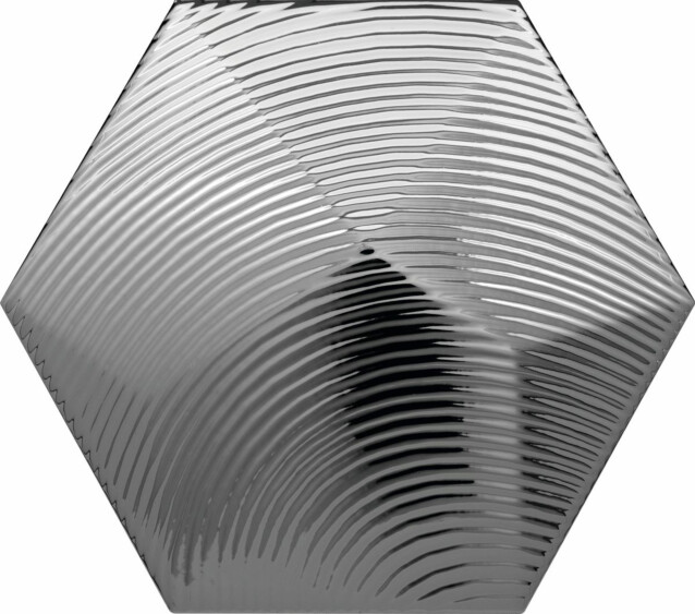 Seinälaatta Kymppi-Lattiat Giza hex dec 1 Silver 15x17cm