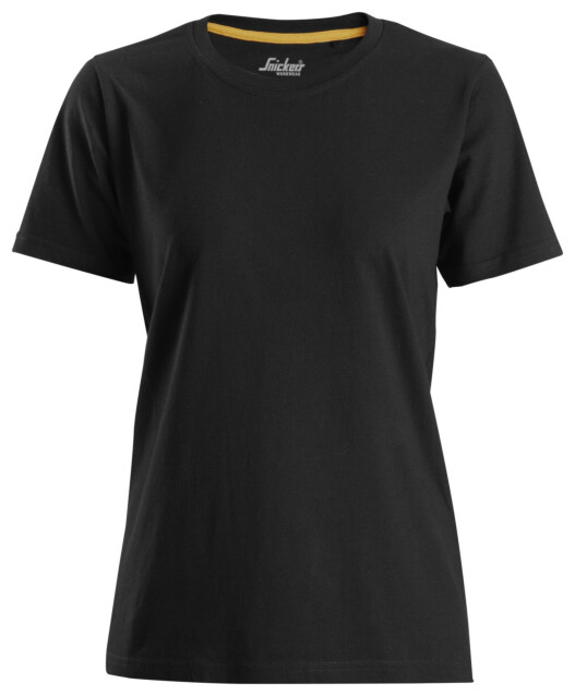Naisten t-paita Snickers Workwear 2517 luomupuuvillaa musta