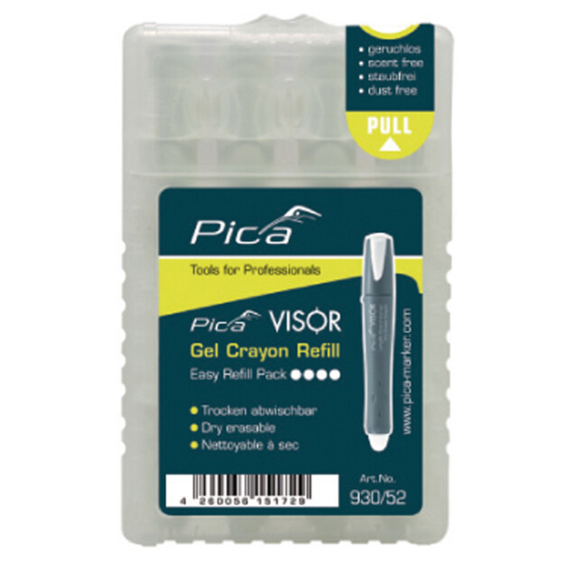 Geeliliitu Pica Visor Dry-Erase, 4kpl/pkt, eri värejä
