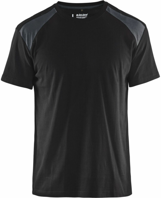 T-paita Blåkläder 3379, musta/tummanharmaa