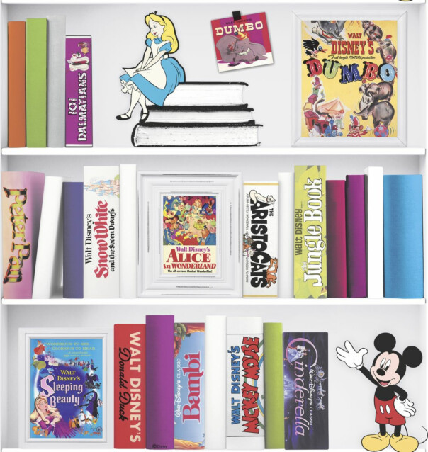 Tapetti Sandudd Disney Bookshelf 106455 0.53x10.5m