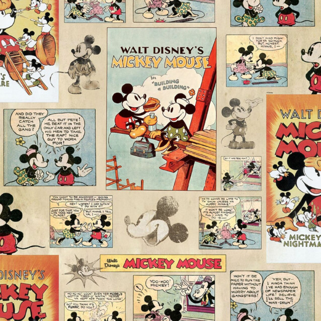 Tapetti Sandudd Mickey Vintage Episode 70-242 0.53x10.5m