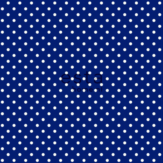 Tapetti Dots 138105 0,53x10,05 m sininen/valkoinen non-woven