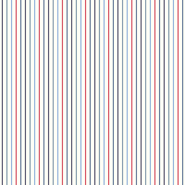 Tapetti Stripes 137308 0,53x10,05 m sininen/punainen non-woven