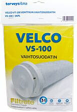 Vaihtosuodatin Terveysilma Velco VS-100, VSR-100 ja VLR-100 venttiileihin 3 kpl