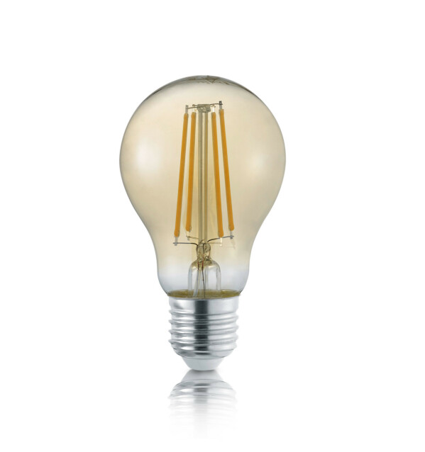 LED-Lamppu Trio E27 filament vakio 8W 700lm 2700K ruskea switch dimm