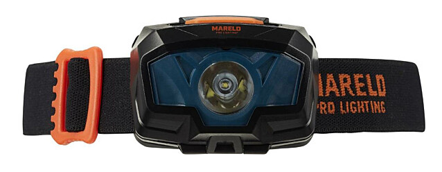 Otsalamppu Mareld Gleam 200, IP64, musta/oranssi