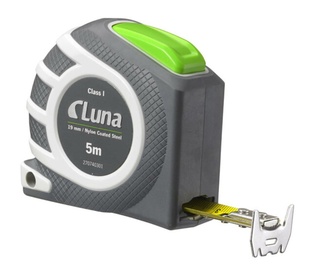 Mittanauha Luna Tools LAL, 8m, magneettinen, Auto Lock, ABS-kotelolla