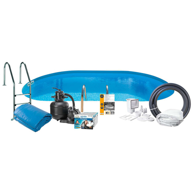 Uima-allaspaketti Swim & Fun Basic InGround 120, 500 x 300 cm upotettava