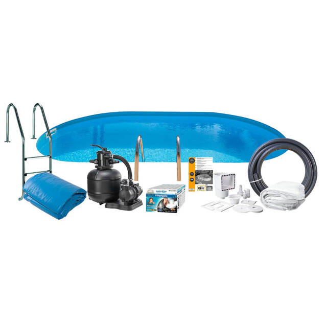 Uima-allaspaketti Swim & Fun Basic InGround 150, 500 x 300 cm upotettava