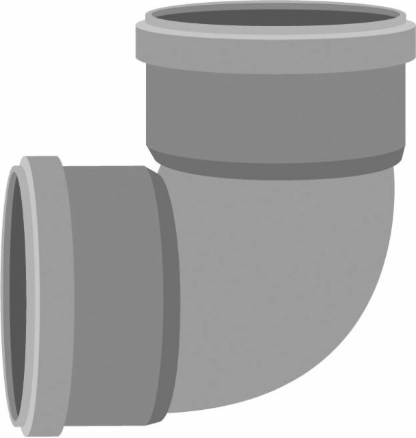Viemärin muhvikulma Meltex, HT, Ø75 mm, 88,5°, jyrkkä