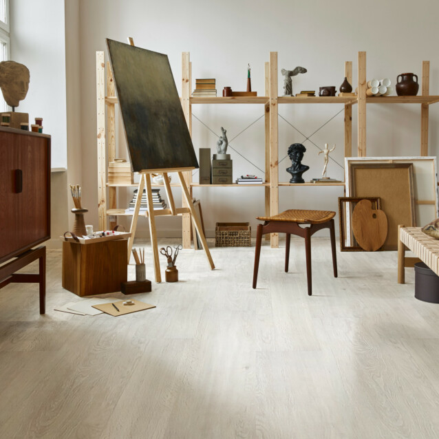 Vinyylikorkki Concept Floor Ecoline Oak Polar valkoinen