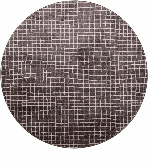 Matto VM Carpet Aari, mittatilaus, pyöreä, antrasiitti