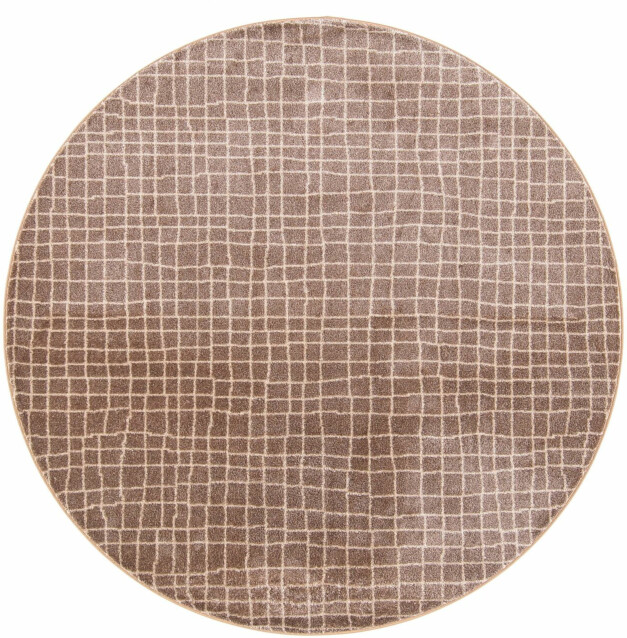 Matto VM Carpet Aari, mittatilaus, pyöreä, ruskea