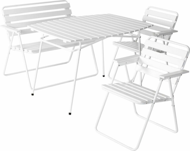 Pöytäryhmä Varax Retro, 403 pöytä + 2 kpl 305 tuoleja + 302 penkki