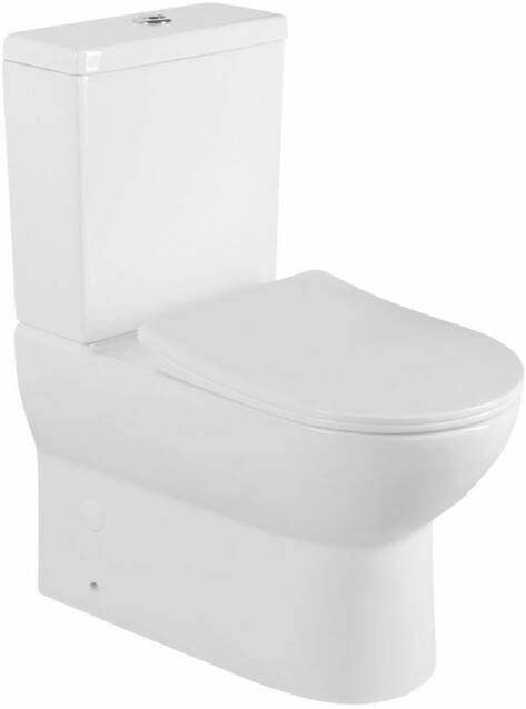 WC-istuin Interia Jalta huuhtelukaulukseton soft-close-kannella kaksoishuuhtelu