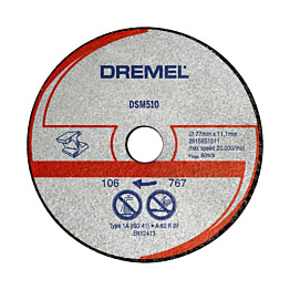 Katkaisulaikka Dremel DSM510 karbidi metallille 3 kpl