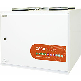Ilmanvaihtokone lä mmöntalteenotolla Swegon Casa W5 Smart WA RH alle 250m2 30-130 l/s kosteutusautomatiikka eri kätisyyksiä