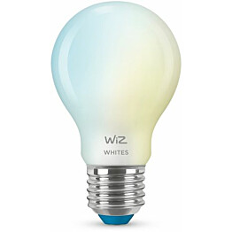 LED-älylamppu WiZ A60 Tunable White Wi-Fi 60W E27 6kpl huurrettu lasi