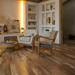 Vinyylilankku Concept Floor Profiline Old Wood Mocca integroitu alusmateriaali