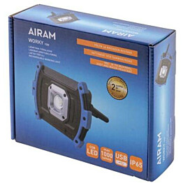 LED-valonheitin Airam Worky 10W 1000lm ladattava IP65