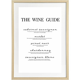 Taulu AmandaB Collection Deco Wine Guide, 50x70cm