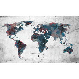 Kuvatapetti Artgeist World map on the wall 270x450cm