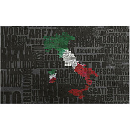 Kuvatapetti Artgeist Text map of Italy 270x450cm