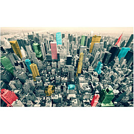 Kuvatapetti Artgeist New Yorkin värikkäitä heijastuksia 270x450cm