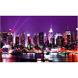 Kuvatapetti Artgeist Rainbow City Lights - New York 270x450cm