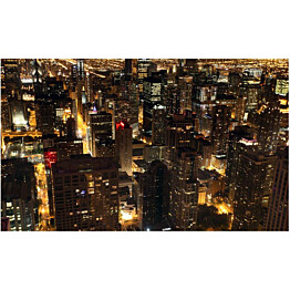 Kuvatapetti Artgeist Kaupungin yöllä - Chicago USA 270x450cm