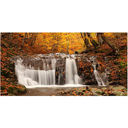 Kuvatapetti Artgeist Autumn Landscape: Waterfall in Forest 550x270cm