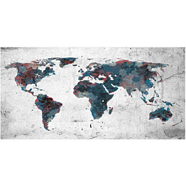 Kuvatapetti Artgeist World map on the wall 550x270cm